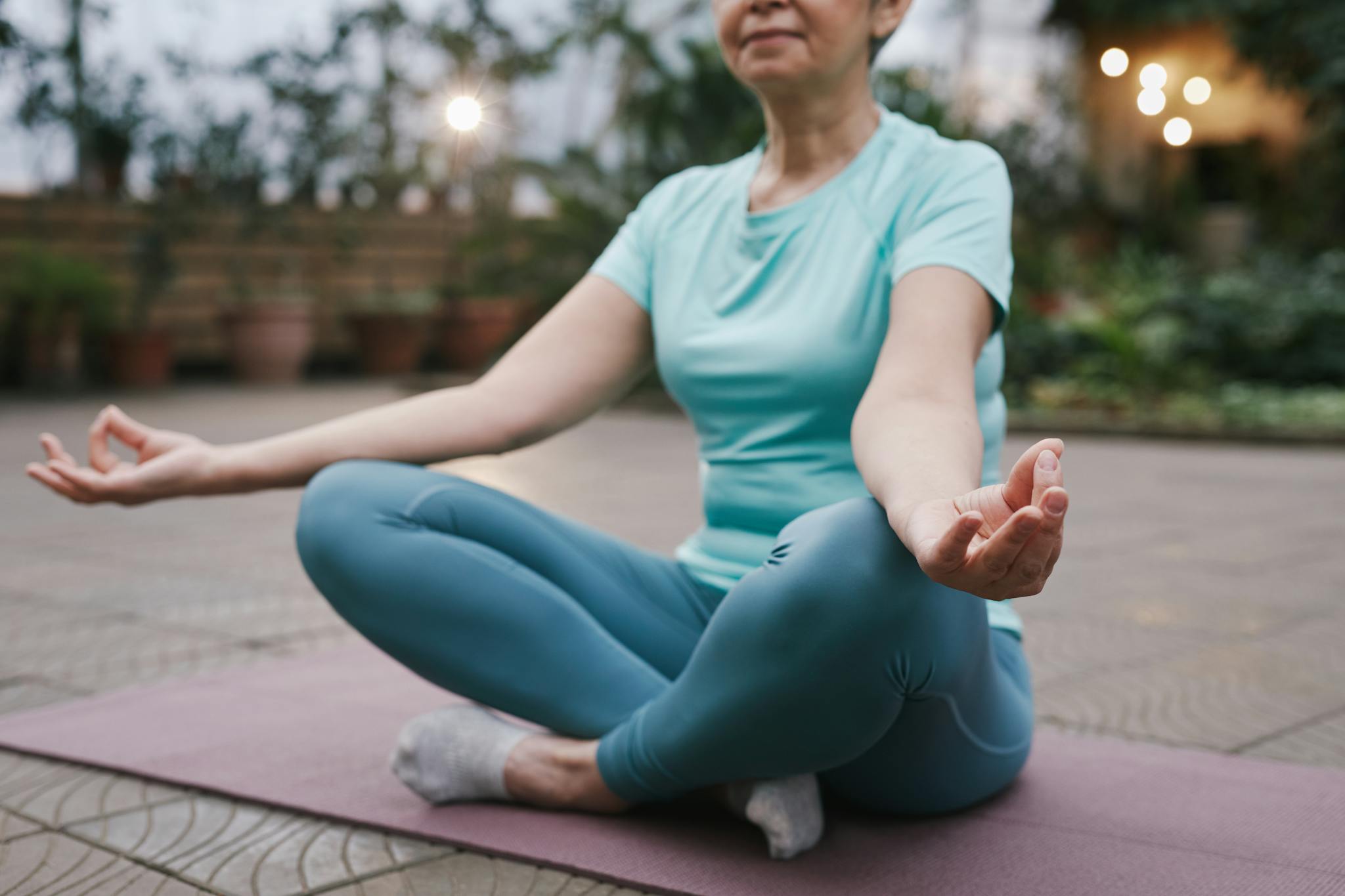 Woman Practicing Yoga